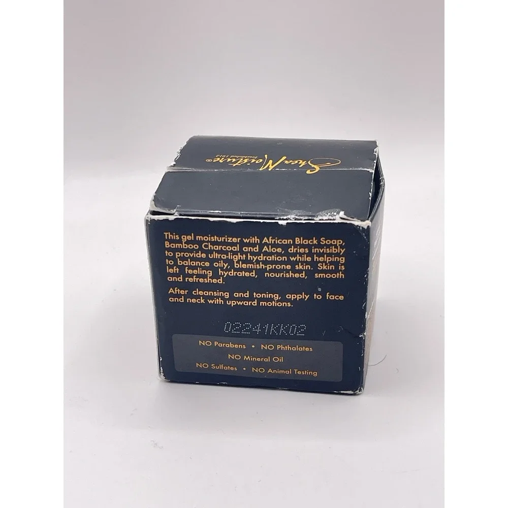 Shea Moisture African Black Soap Bamboo Charcoal‎ Gelee Skin Moisturizer  2 oz
